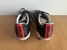 Scarpe da rugby Adidas Kakari SG scarpe da ginnastica nere rosse taglia UK 8, EUR 42, US 8,5