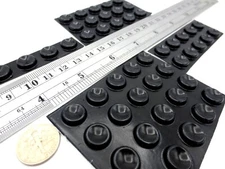 Stick-On Pad Adhesive Backed Bumper Rubber Feet 1/2" Pad 1/8" Tall Rubber Bumpon
