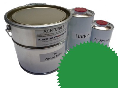 1,5 Liter Set 2K Bodenfarbe Fussboden RAL 6024 Vinyl-Epoxid-Lack Lackpoint Glan