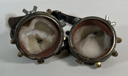 Vintage Steampunk MOVIE PROP? Adult Goggles Gene Warren? Read
