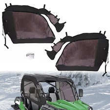 Soft Doors Set For CFMOTO ZForce 500 800 EX 1000 14-22 Tinted w/Zippered Window