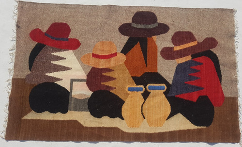 Vintage Traditional Handcrafted Beautiful Kilim Rug for Home Décor 97x58 cm