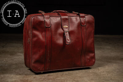 Vintage Red Leather Suitcase by Unicorn | eBay