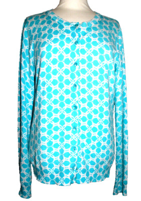 CHARTER CLUB* Damen Strickjacke Cardigan Türkis wNEU Gr:L