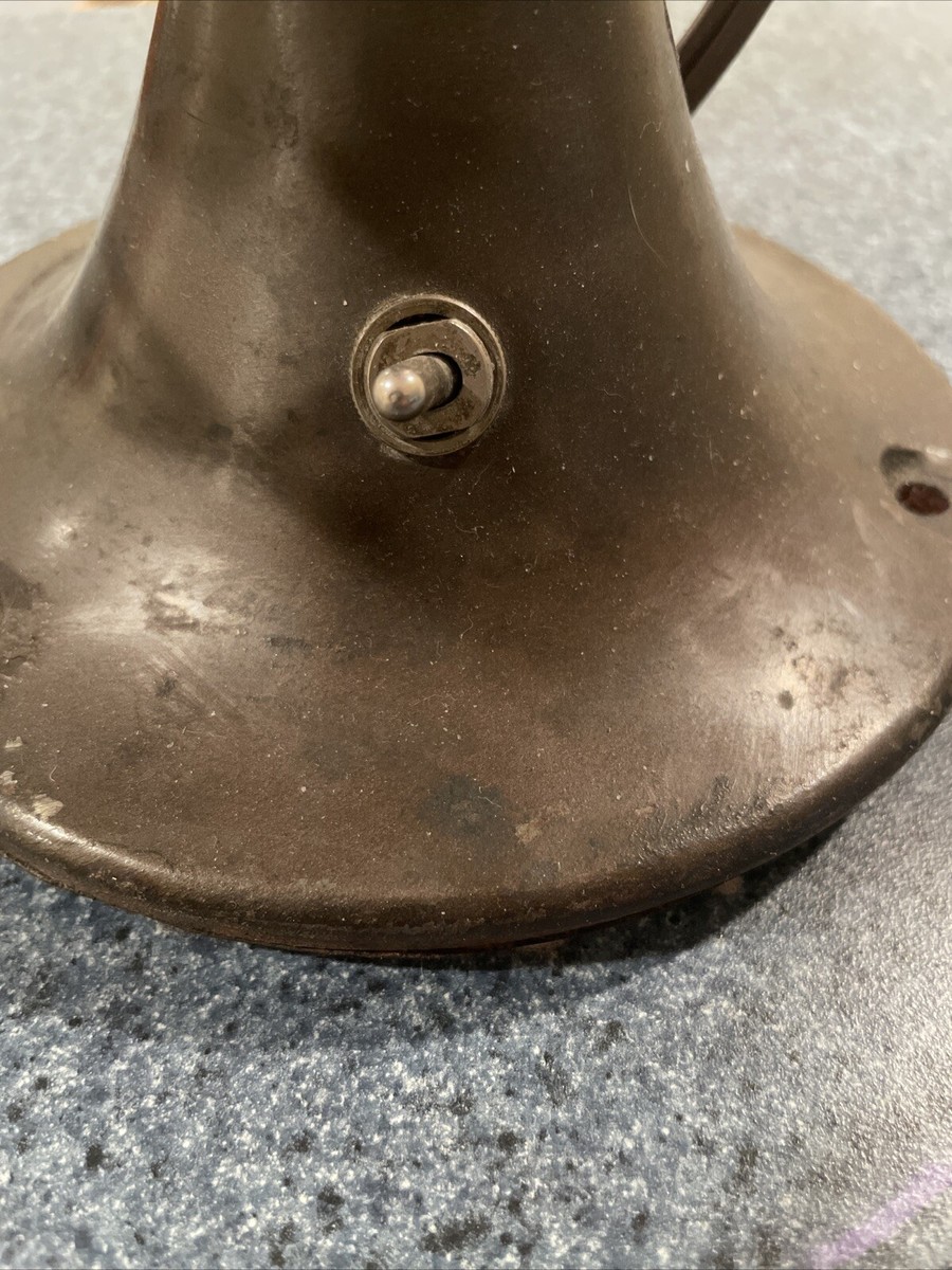 Antique Emerson Electric 6250-K Brass Blade Oscillating Desk Fan