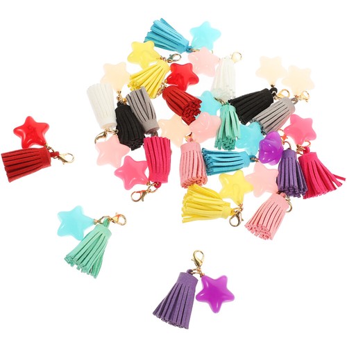 20 Pcs Fünf-Punkte-Star Quaste Hanging Dekoration Handyanhänger Handy-Anhänger - Zdjęcie 3 z 12