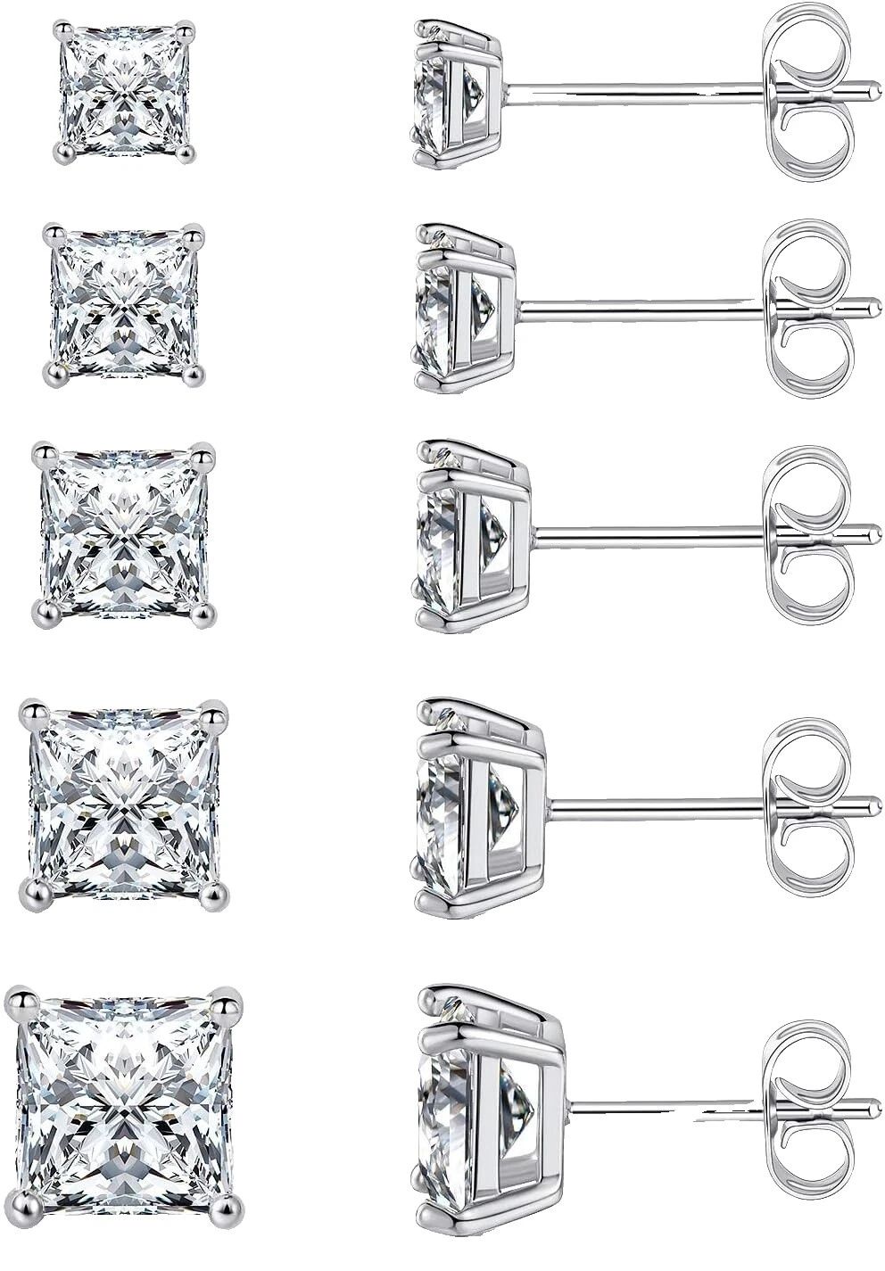 Acrílico Circonita Cúbica Pendientes de Moda