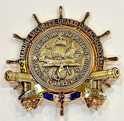 MSG-D Marine Security Guard Det Santo Domingo, Dominican Republic Challenge Coin - Picture 2 of 4