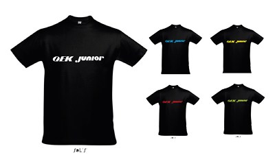 QEK Junior T-shirt Shirt schwarz Aufdruck versch. Farben Wohnwagen 