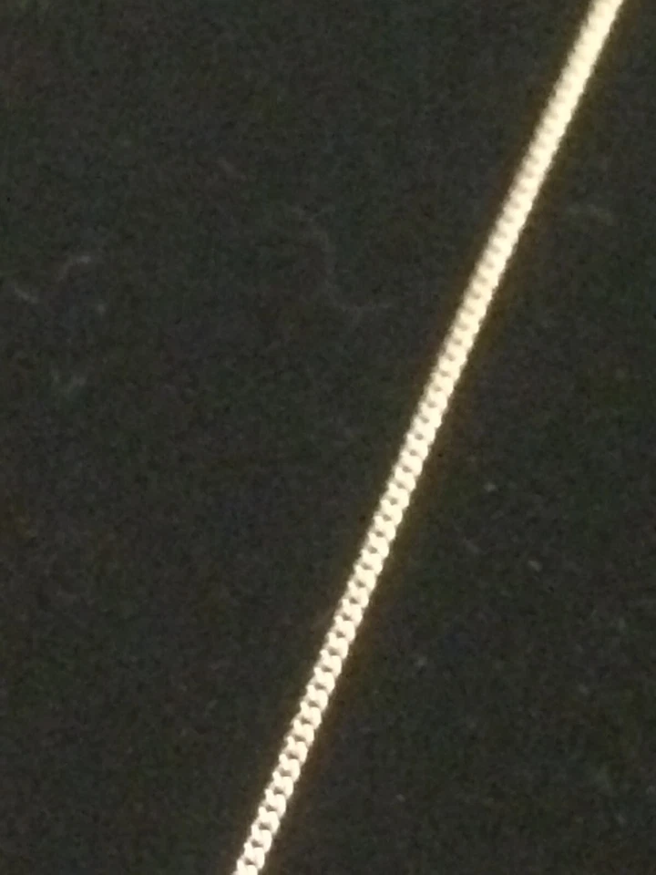 Cadena/collar vintage de plata de ley 925 M&S con piedra redonda solitaria circonita cúbica Foto 3 de 4