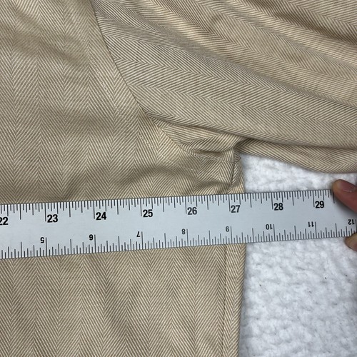 Vintage Brooks Brothers Button Down Dress Shirt Cashmere Blend XL/L Herringbone - Picture 8 of 13
