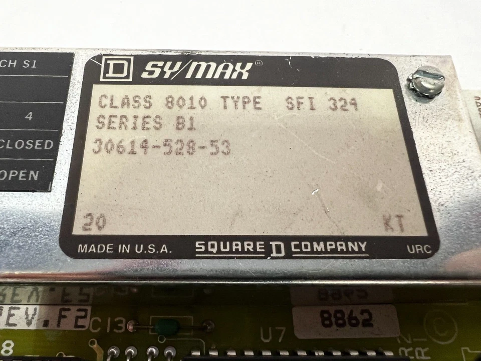 SQUARE D SCHNEIDER - SYMAX PC Tarjeta de interfaz SFI-324 30614-528-53 Rev F2 Foto 4 de 4