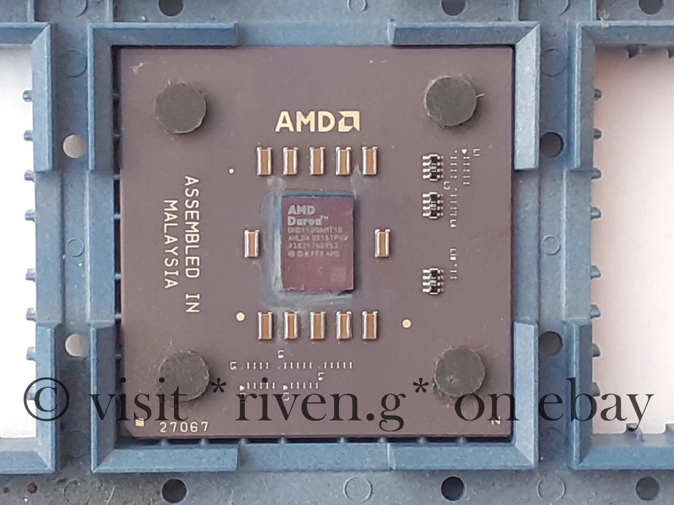AMD DURON 1100 Mhz SOCKET 462 CPU@MORGAN CORE@FULLY TESTED WORKING@DHD1100AMT1B - Image 3 of 4