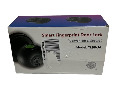 Fingerprint Door Lock, Smart Fingerprint Door Knob with 1 Black without APP C1
