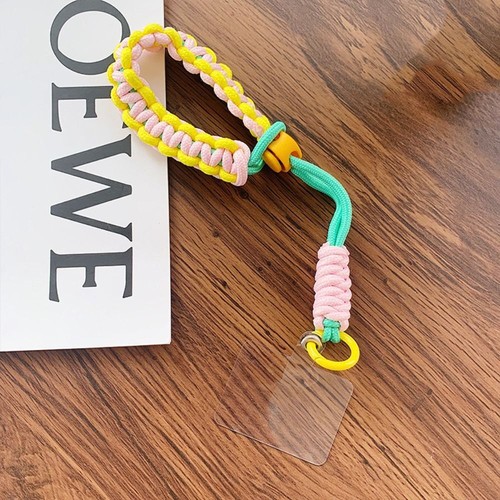 Anti-Lost Phone Case Braided Lanyard Braided Colorful Wrist Straps Bag Hanging - 第 10/19 張圖片