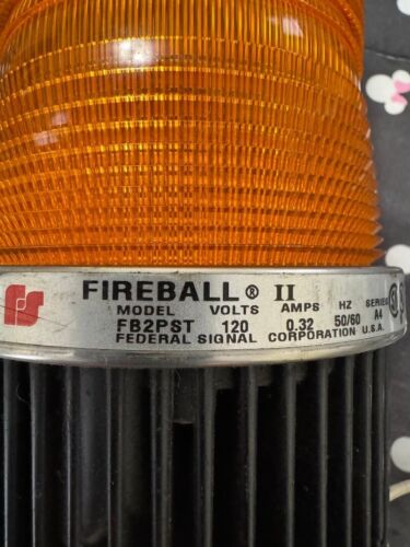 federal signal fireball 2 110 AC Volts 120 AC Volts strobe beacon warning - Picture 3 of 5