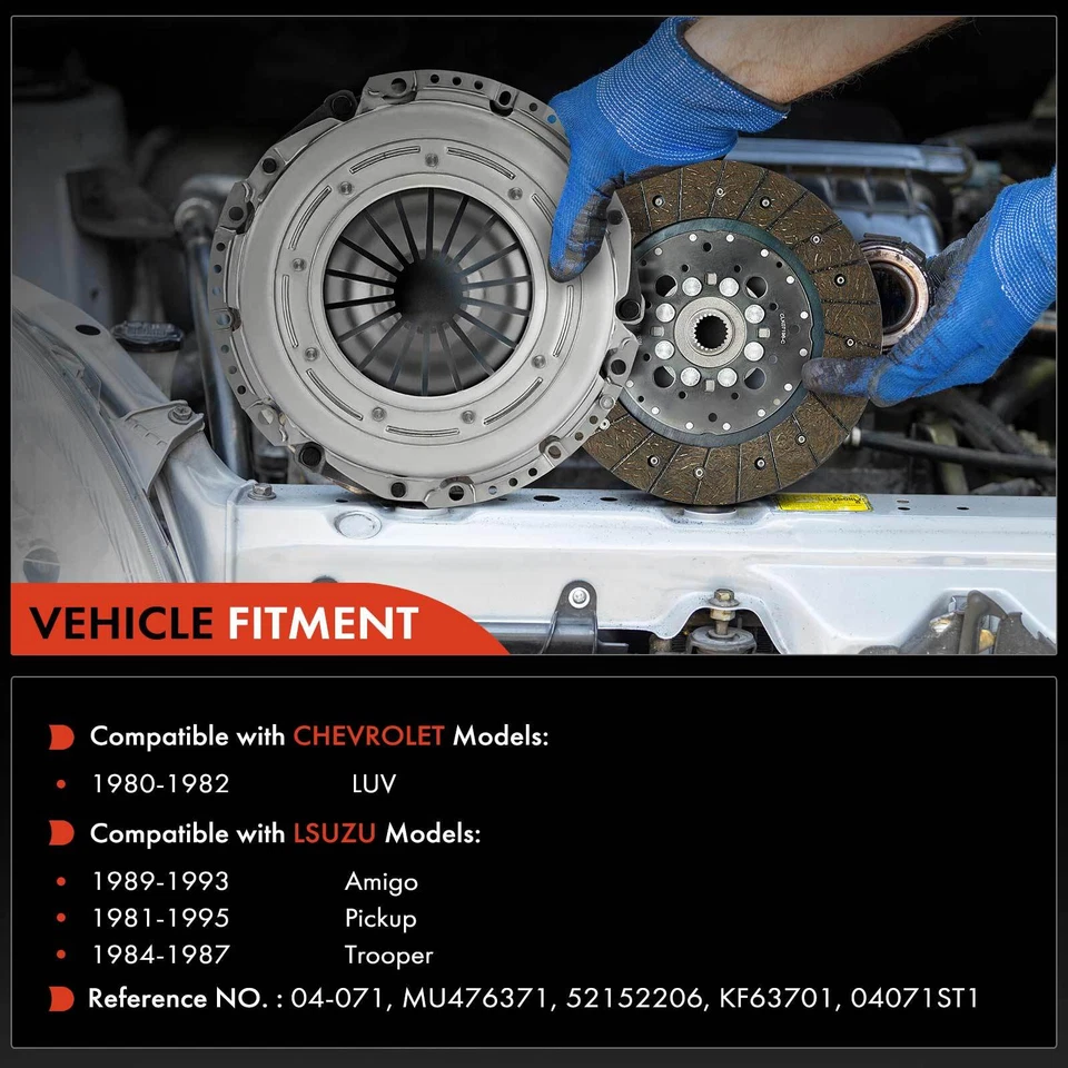 Transmission Clutch Kit w/Pilot Bearing for Chevrolet LUV 1980-1982 Isuzu Pickup - Image 2 of 4