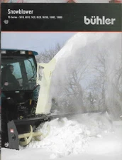 BUHLER SNOWBLOWER Tractor YC-Series 5010 6010 7420 8520 9620Q 1080C Brochure