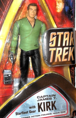 STAR TREK 7 inch CAPTAIN James T KIRK 2004 green casual art asylum