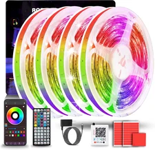 Led Lights for Bedroom 400FT (4 Rolls of 100Ft), Color Changing RGB Led Strip Li