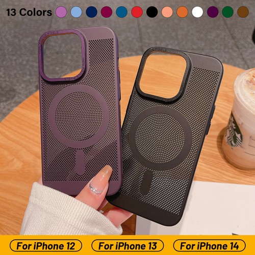 Magnetic Heat Dissipation Magsafe Cooling Case For iPhone 15 14 13 12 11 Pro Max - Picture 16 of 32