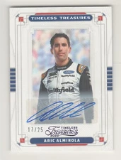 2022 Chronicles Racing Timeless Treasures PURPLE FOIL AUTO ARIC ALMIROLA 17/25