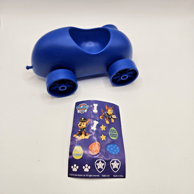 Paw Patrol Egg Racer 1 Car with Chase Sticker Set Easter Egg Holder