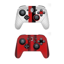 AC MILAN 2023/24 CREST KIT VINYL SKIN DECAL FOR NINTENDO SWITCH PRO CONTROLLER