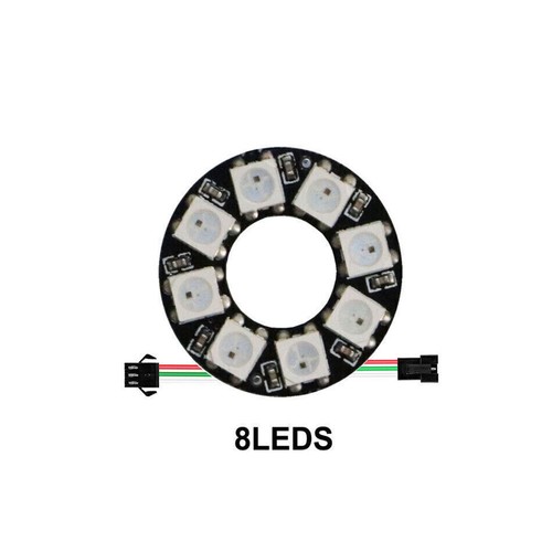 WS2812B 8/16/24/35/45 LEDs RGB Pixel Ring Module USB 17key Musik LED Contorller - Bild 14 von 32