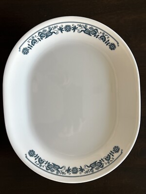 Corelle by Corning OLD TOWN BLUE ONION Oval Serving Platter 12 1/4'' x 10'' Plate