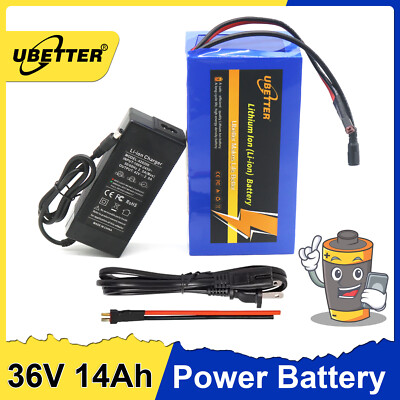 36V 14Ah Lithium Battery for Ebike Bicycle Scooter 2A Charger