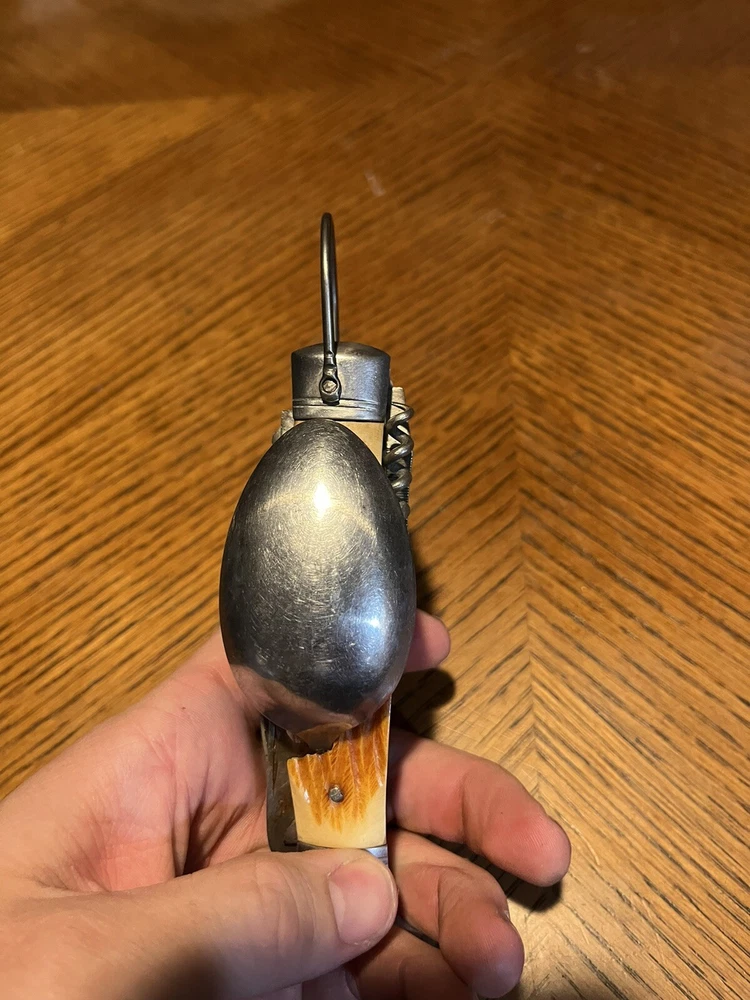 Vintage Stainless Steel Multi-Tool with Fork Spoon Knife Scissors Opener  