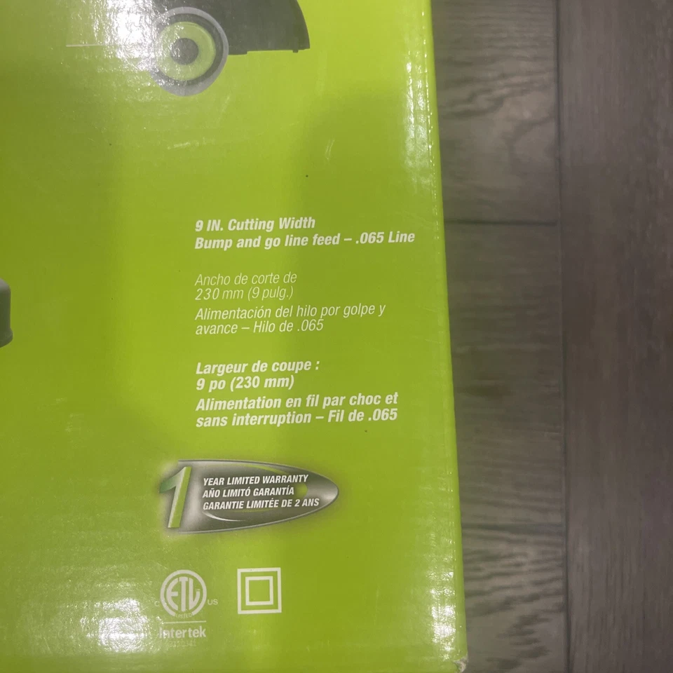 Earthwise 1.15 ft Corded 9" String Trimmer 2.4 Amp 120 Volt 11k RPM Grey - Image 2 of 4