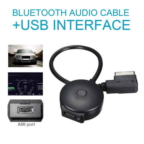 AMi MMI MDI USB Bluetooth Cable Music Adapter For Audi Q5 A5 A7 Q7 A6L A8L A4L
