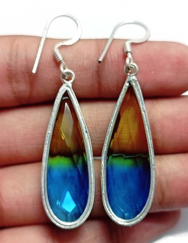 Looking Nice 70.50 Carat Multi Color Ametrine Pear Shape Earning For Women GVL - Picture 6 of 7
