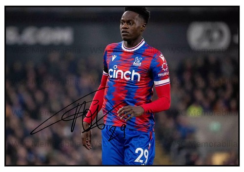 11435. Naouirou Ahamada Signed Pictures (A4 Prints) Crystal Palace Rennes etc.