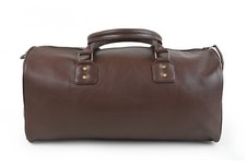 Handmade Brown Genuine Leather Weekender Overnight Travel Duffel Gym Unisex Bag