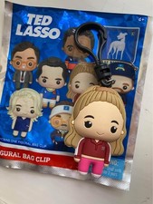 Ted Lasso Series Figural Bag Clip 3” Keeley Jones Pink Track Suit (1st gen) New