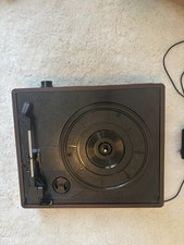 Vintage Record/Vinyl Player With Built In Speaker Brown And Black New Works