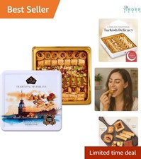 Gourmet Turkish Baklava Pastry Gift Set Assorted Nuts Spices 45 Pieces