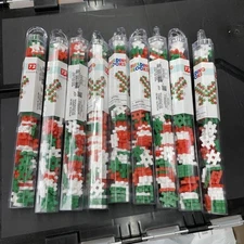 (9) 72/tube Hashtag Building Blocks christmas kids toys boys Red Green White S10
