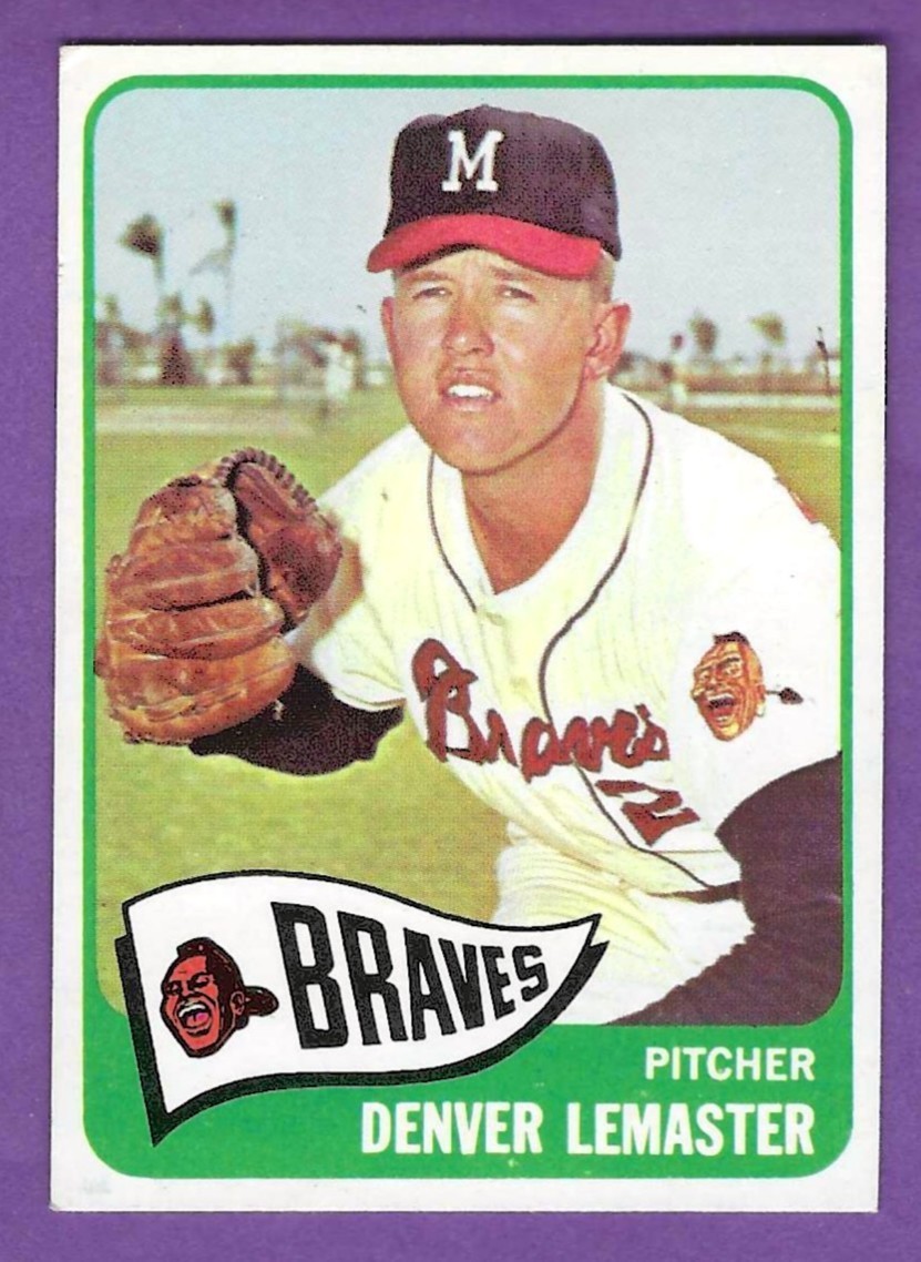 1965 Topps - #441  Denver Lemaster - Milwaukee Braves - ExMt