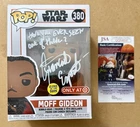 Signed + Quote Star Wars Mandalorian Moff Gideon Funko Pop #380-JSA COA Esposito