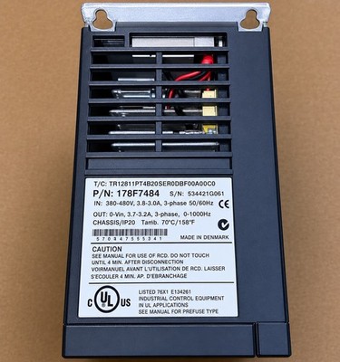 Danfoss General Purpose AC Drive 380-480V 3-Phase 1.5HP TR12811PT4B2O