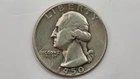 1950 D US ¼ Dollar Coin - Washington Silver Quarter - KM#164