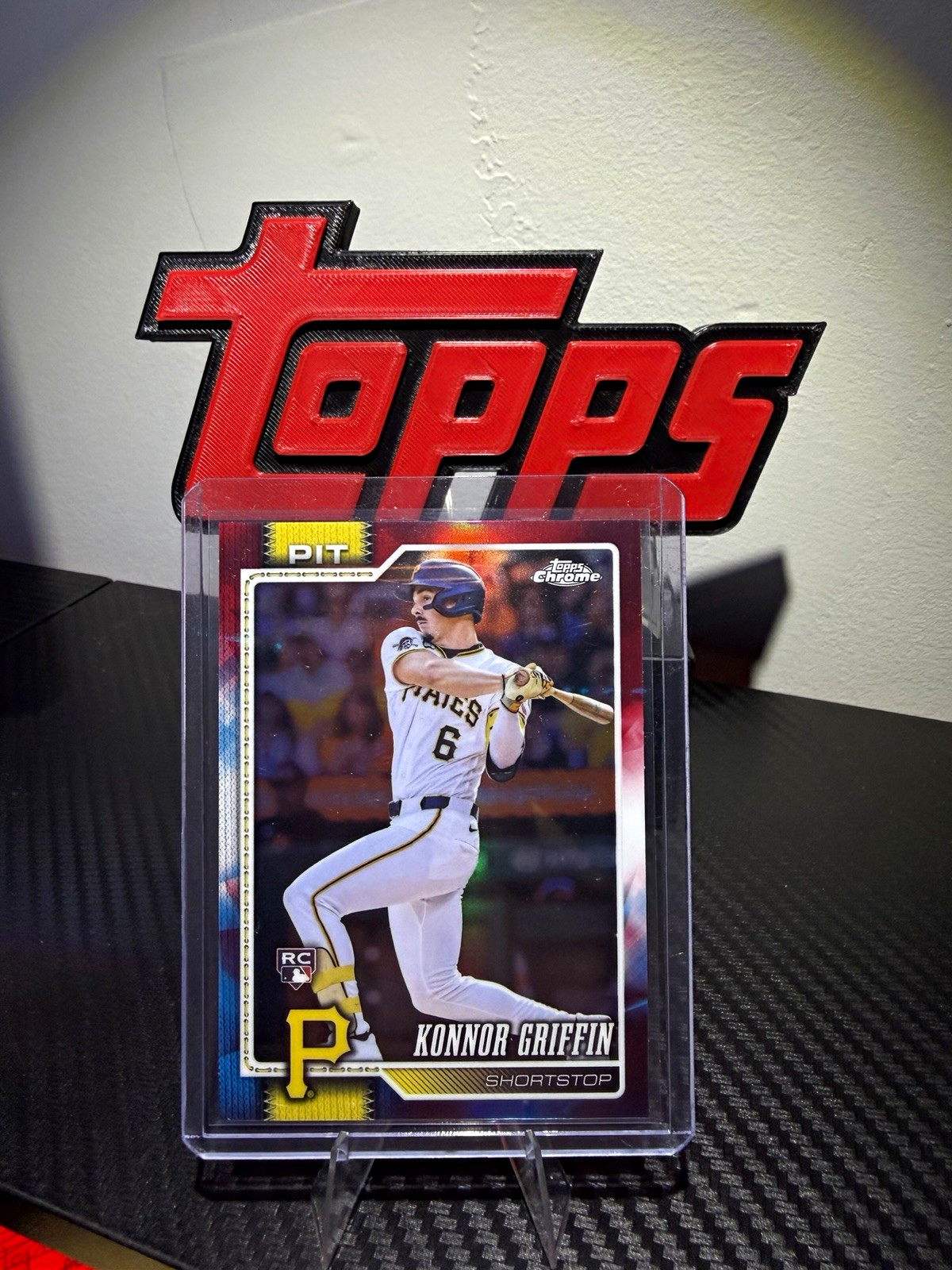 2026 Topps Chrome Konnor Griffin Red White and Blue RC Rookie #74 Pirates