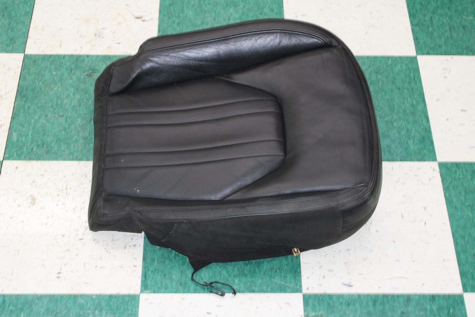 14-17 Ghibli Black Leather Front Driver Side Left LH LF Seat Track Lower Cushion