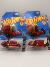 Tarjeta larga Hot Wheels 2026 Case G Fiat Bestia de Turín serie Drop Tops #131 2 piezas