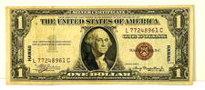 1935A $1 Hawaii Silver Certificate VF Brown Seal Overprint #594B