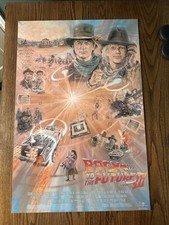 Back to the Future III Mondo 24x36 Poster Gustavo Barroni Limited Edition Print